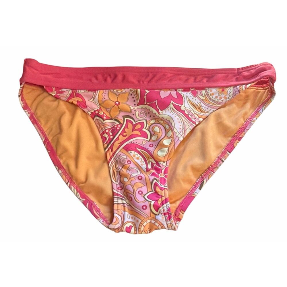 Athleta women's Paisley print stretch bikini bottom Size‎ Medium